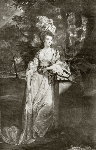 Mary Isabella Somerset, Hertogin van Rutland, gegraveerd door Valentine Green, uit 