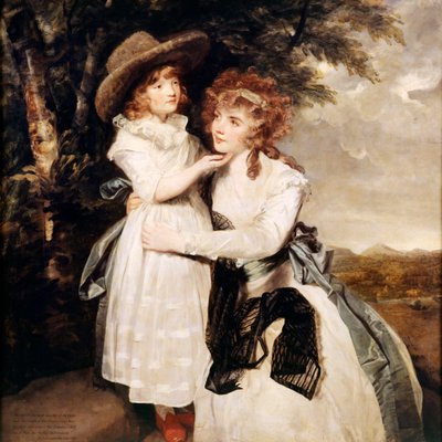 Miss Cocks en haar Nichtje door Joshua Reynolds