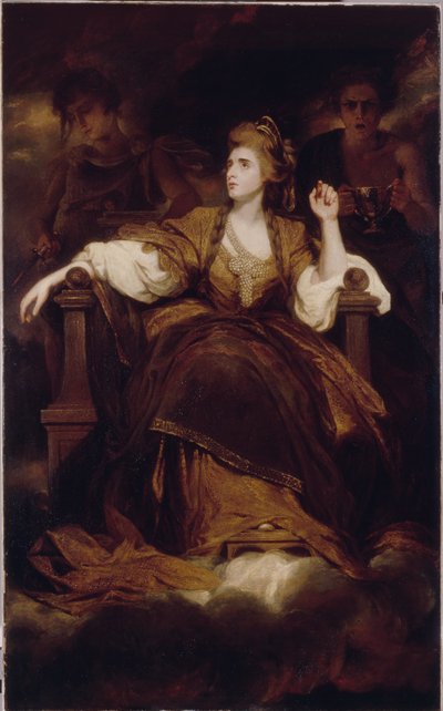 Mevrouw Siddons als de tragische muze door Joshua Reynolds