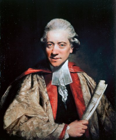 Portret van Charles Burney (1726-1814), componist, organist en muziekgeschiedkundige door Joshua Reynolds