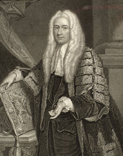 Portret van Henry Fox, 1e Baron Holland (1705-74), gegraveerd door Henry Robinson (fl.1833-51) door Joshua Reynolds