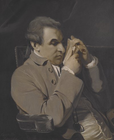 Portret van Joseph Baretti, kopie door Joshua Reynolds