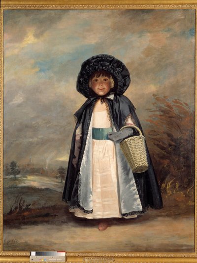 Portret van Miss Frances Crewe Portret van Frances Anne (Greville), Lady Crewe (overleden 1818) en vrouw van John Crewe. schilderij door Joshua Reynolds (1723-1792) door Joshua Reynolds