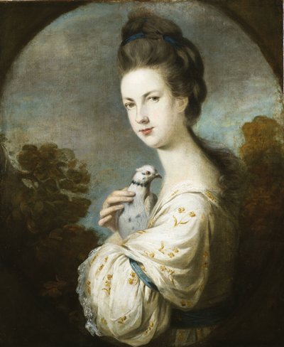 Portret van Miss Juliet Langton staand, halve lengte, 1764 door Joshua Reynolds