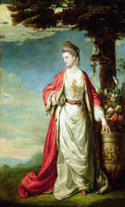 Portret van mevrouw Trecothick, in Turkse kleding door Joshua Reynolds