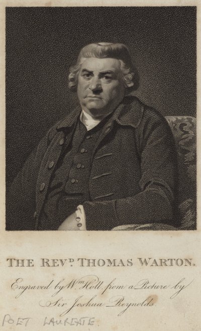 Portret van Thomas Warton door Joshua Reynolds