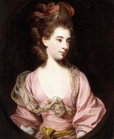 Portret van een Dame, vermoedelijk Mevrouw door Joshua Reynolds