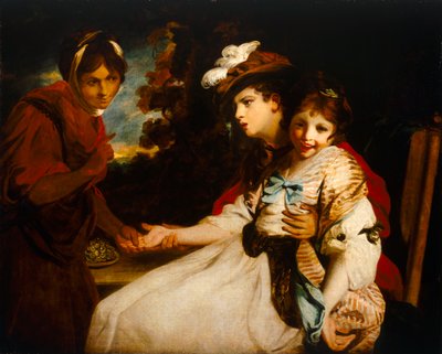 De zigeuner waarzegster, ca. 1781 door Joshua Reynolds