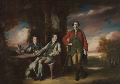De Eerwaarde Henry Fane 1739-1802 met Inigo Jones en Charles Blair, 1761-66 door Joshua Reynolds