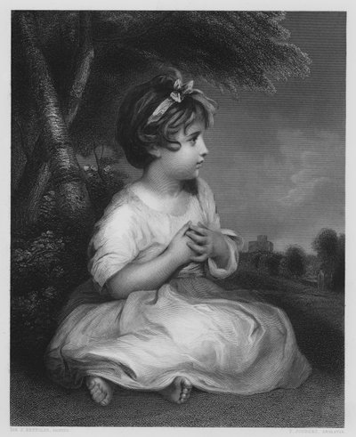 De Tijd van Onschuld, van het schilderij in de Vernon Gallery door Joshua after Reynolds