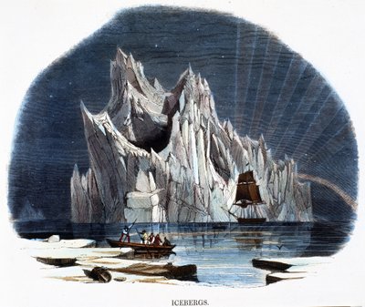 IJsbergen, uit Verschijnselen van de Natuur, 1849 door Josiah Wood Whymper