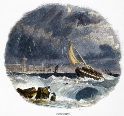 Moessons, uit Verschijnselen van de Natuur, 1849 door Josiah Wood Whymper