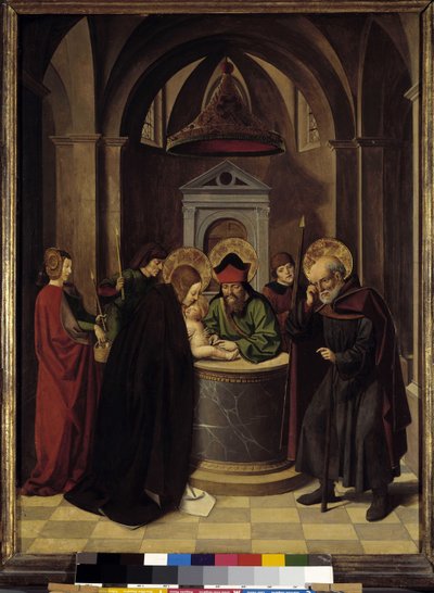 Scènes uit het leven van de Maagd: besnijdenis, ca. 1500 door Josse (fl.1493 1508) Lieferinxe