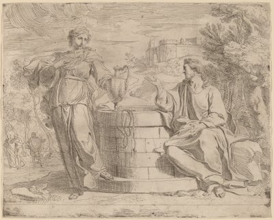 Christus en de Samaritaanse Vrouw door Josse de Pape