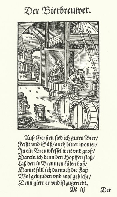 De Brouwer door Jost (after) Amman