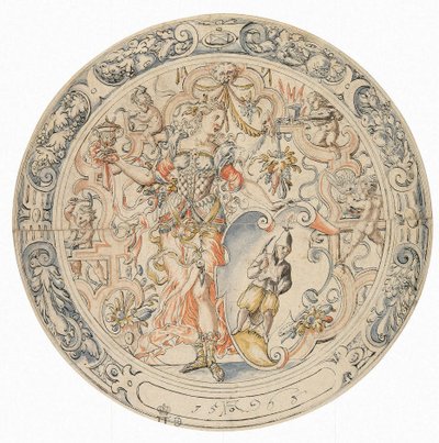 Allegorie van de Mijnbouw, 1563 door Jost Amman