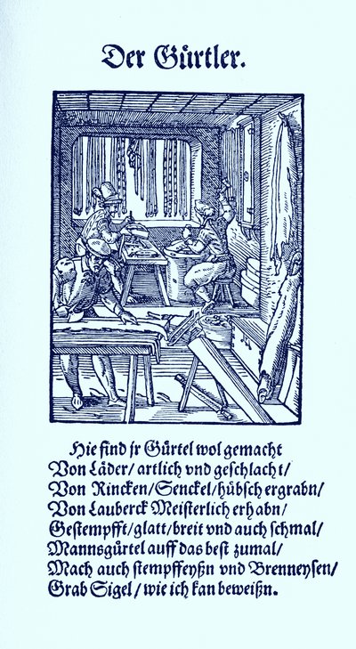 Riemenmaker door Jost Amman