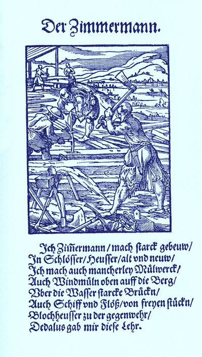 Timmerman door Jost Amman
