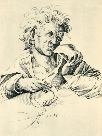 Drinker, 1581, 1943 door Jost Amman
