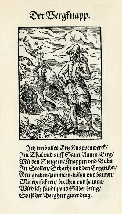 Mijnwerker door Jost Amman