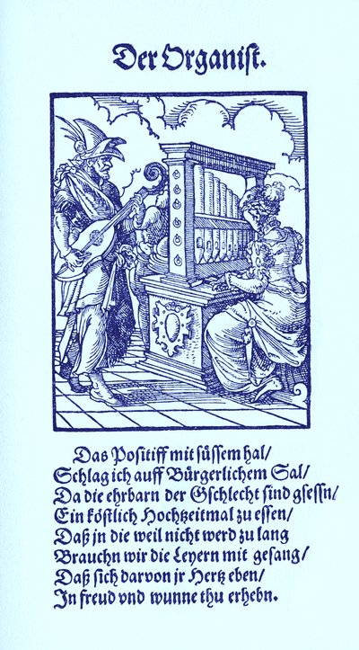 Organist door Jost Amman