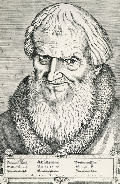 Portret van Hans Sachs door Jost Amman