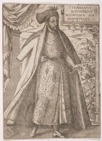 Portret van Stefan Batory door Jost Amman