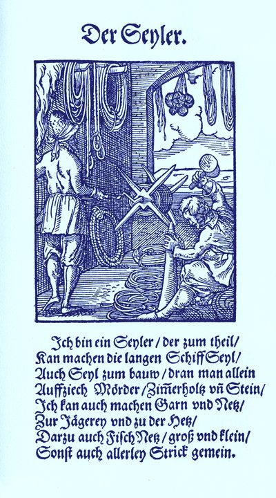 Touw maker door Jost Amman