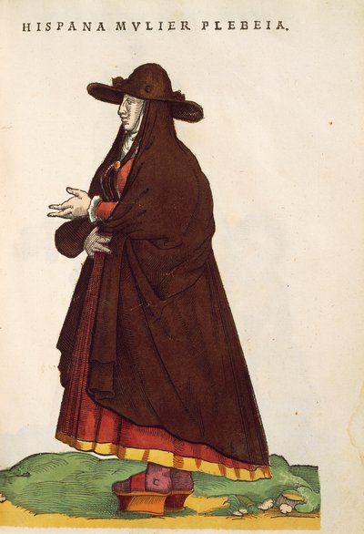 Spaanse boerin (Habitus praecipuorum popularum) door Jost Amman