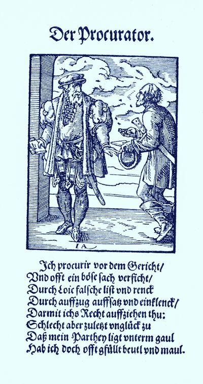 De procureur door Jost Amman
