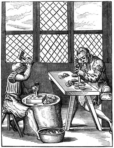 Vingerhoedmakers, 16e eeuw 1849 door Jost Amman