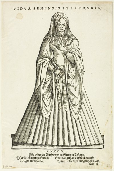 Vidua Senensis in Hetruria (Weduwe van Siena in Toscane) uit H. Weigel