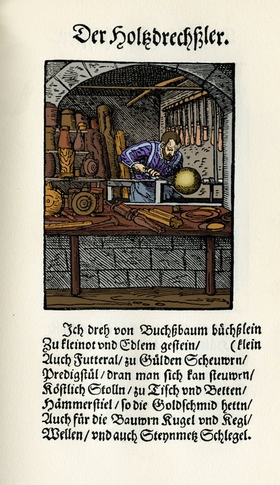 Houtdraaier door Jost Amman