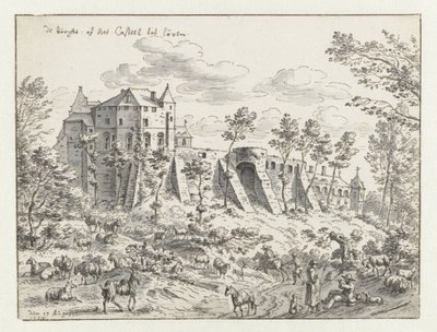 Zicht op de Keizersberg bij Leuven door Josua de Grave