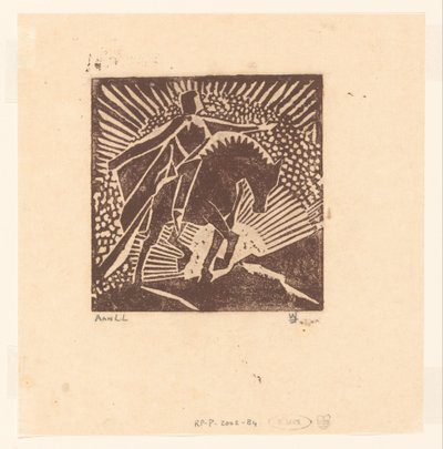 Ridder te paard door Joub Wiertz (signed by artist)