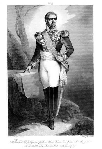 Auguste Frederic Louis Viesse de Marmont, hertog van Ragusa en maarschalk van Frankrijk, 1839 door Joubert
