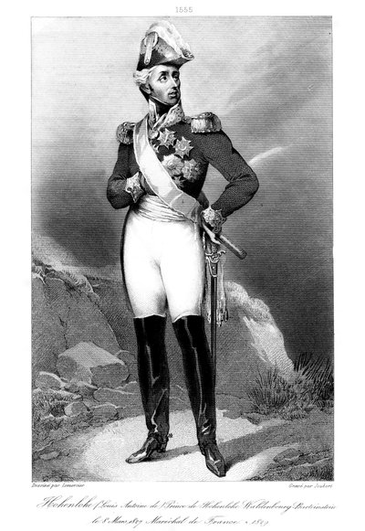 Louis Aloysius, Prins van Hohenlohe-Waldenburg-Bartenstein 1765-1829, Maarschalk van Frankrijk door Joubert
