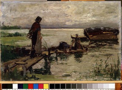 Aan de kust door Jozef  Israels