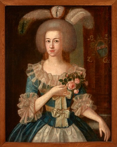 Portret van een onbekende vrouw door Jozef Faworski