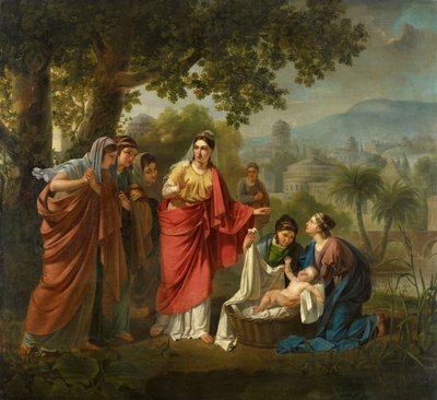Vondst van Mozes door Jozef Geirnaert