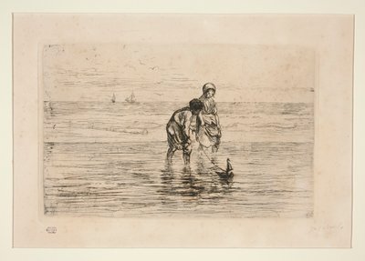 Kinderen op het strand door Jozef Israëls