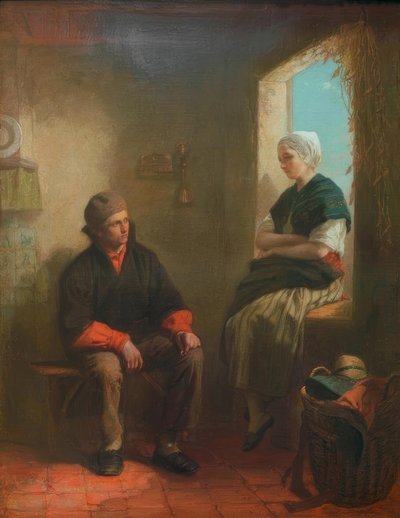 Eerste liefde door Jozef Israëls