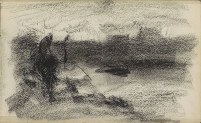 Landschap met water door Jozef Israëls