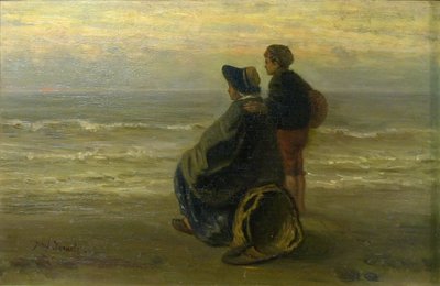 Moeder en Kind aan een Zeekust door Jozef Israëls