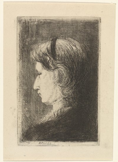 Portret van Aleida Schaap door Jozef Israëls