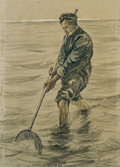 Schelpenvisser, 1863-90 door Jozef Israëls