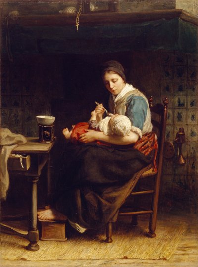 De Madonna van het Huisje, ca. 1867 door Jozef Israëls