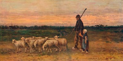 De terugkeer van de kudde door Jozef Israëls