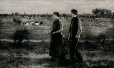 De verlegen minnaar door Jozef Israëls