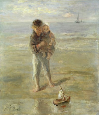 Het Speelgoedbootje door Jozef Israëls